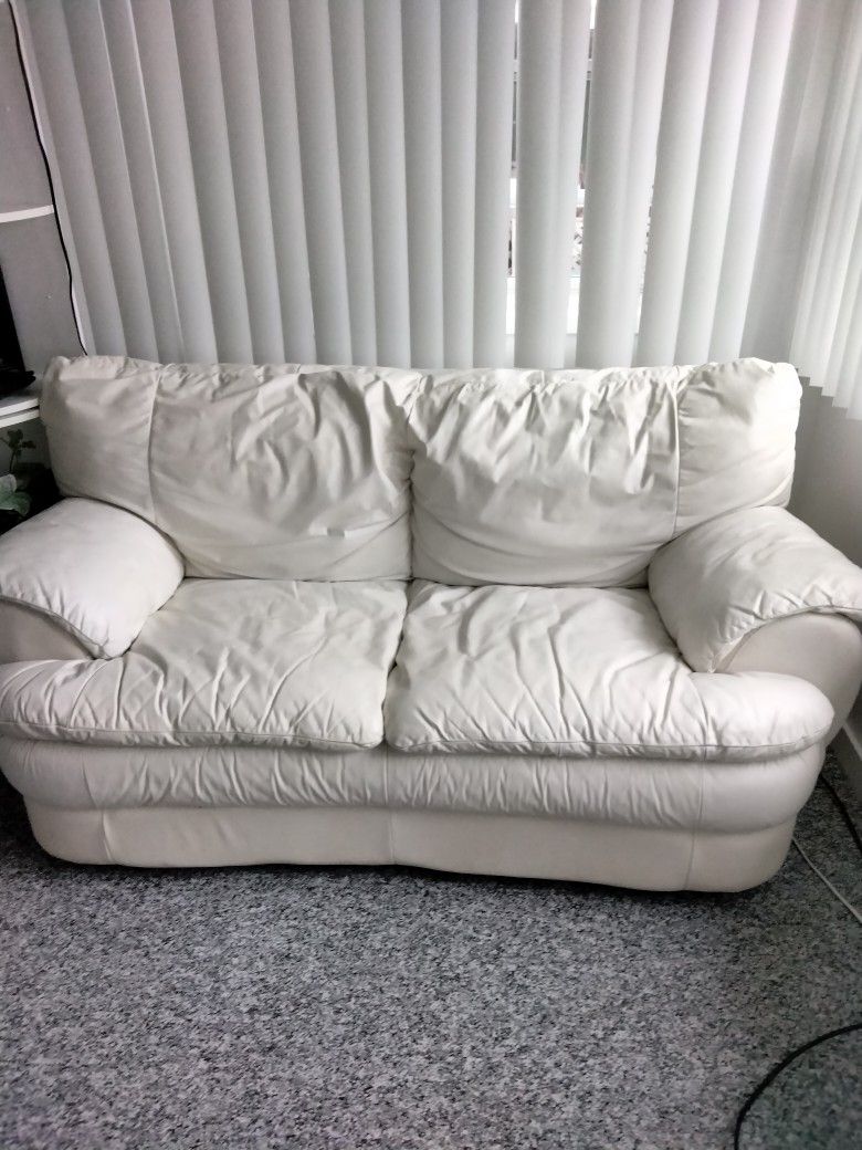 Leather Love Seat