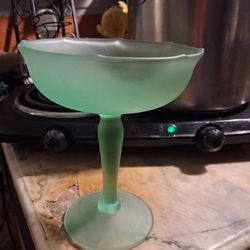 See through vintage candy dish