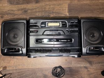 portable, boombox, portable radio CD player tape player Jvc portable, boombox, portable radio CD player tape player