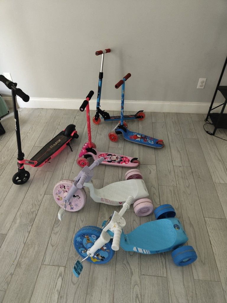 Scooters And Kids Bike