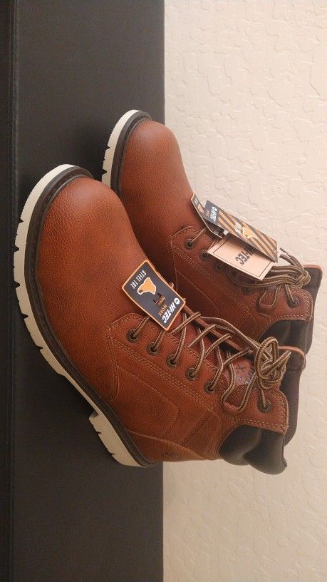 Men's HI-TEC Steel Toe Work Boots Size 12 NEW