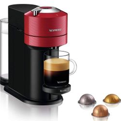 Nespresso Vertuo Next Coffee and Espresso Machine by Breville, Cherry Red, 1.1 Liters
Nespresso
Capacity
1.1 Liters
Color
Red
Product Dimensions
6"D x
