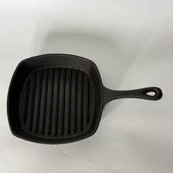 Emeril Lagasse Cast Iron 10" Square Skillet Grill Ribbed Fry Pan Deep 2"