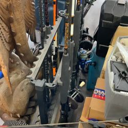 Assortment Of Fishing Rods Some Complete 