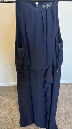 DRESS WOMENS SIZE 14 NAVY BLUE DILLARDS