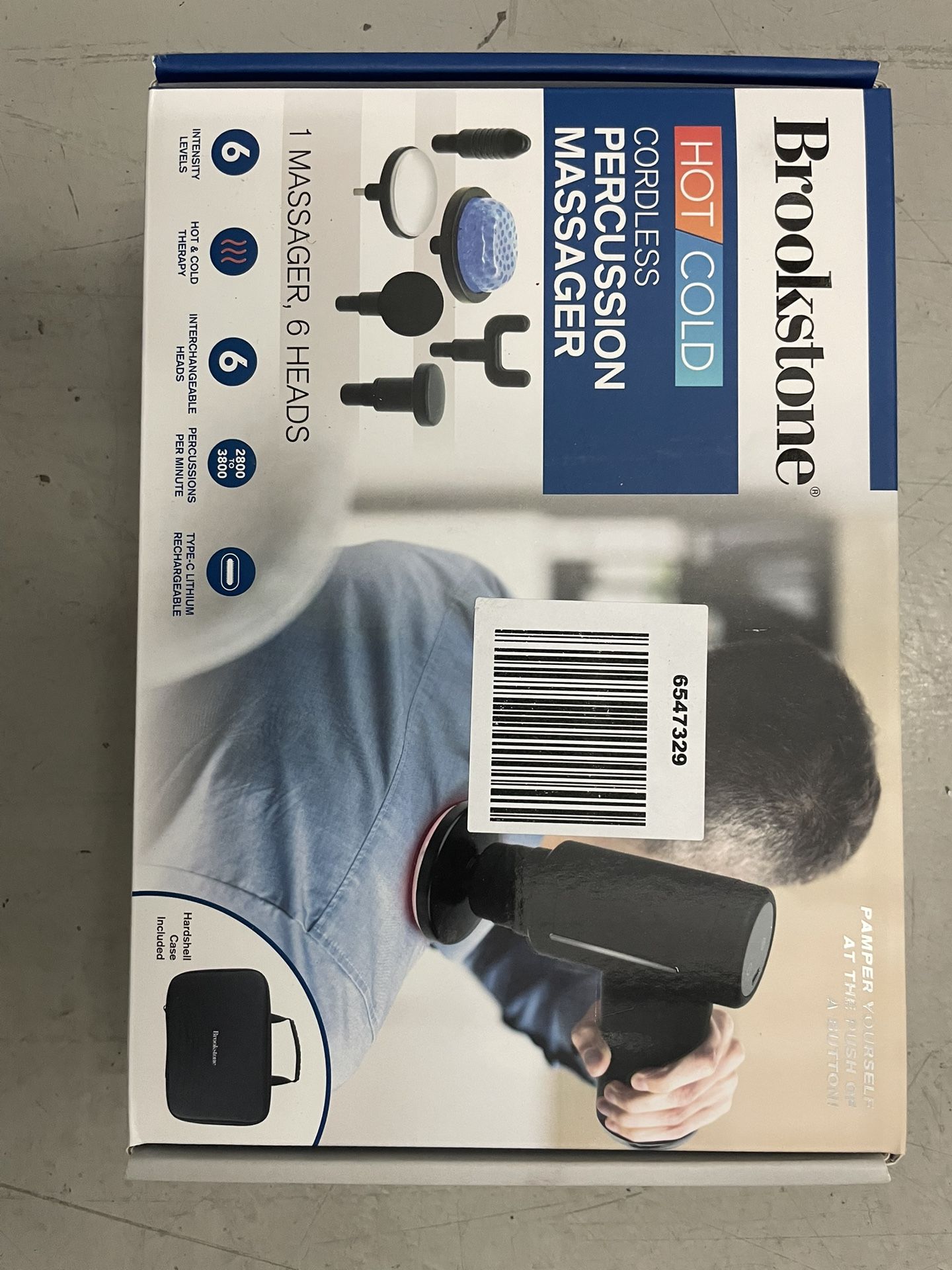 NEW Brookstone Hand Held Cordless Massager
