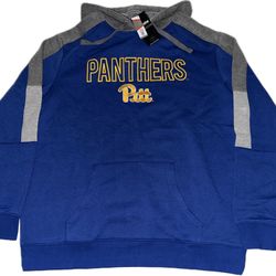 Pittsburgh Panthers Activating Blue Pullover Hoodie Sweatshirt Mens 2XL New