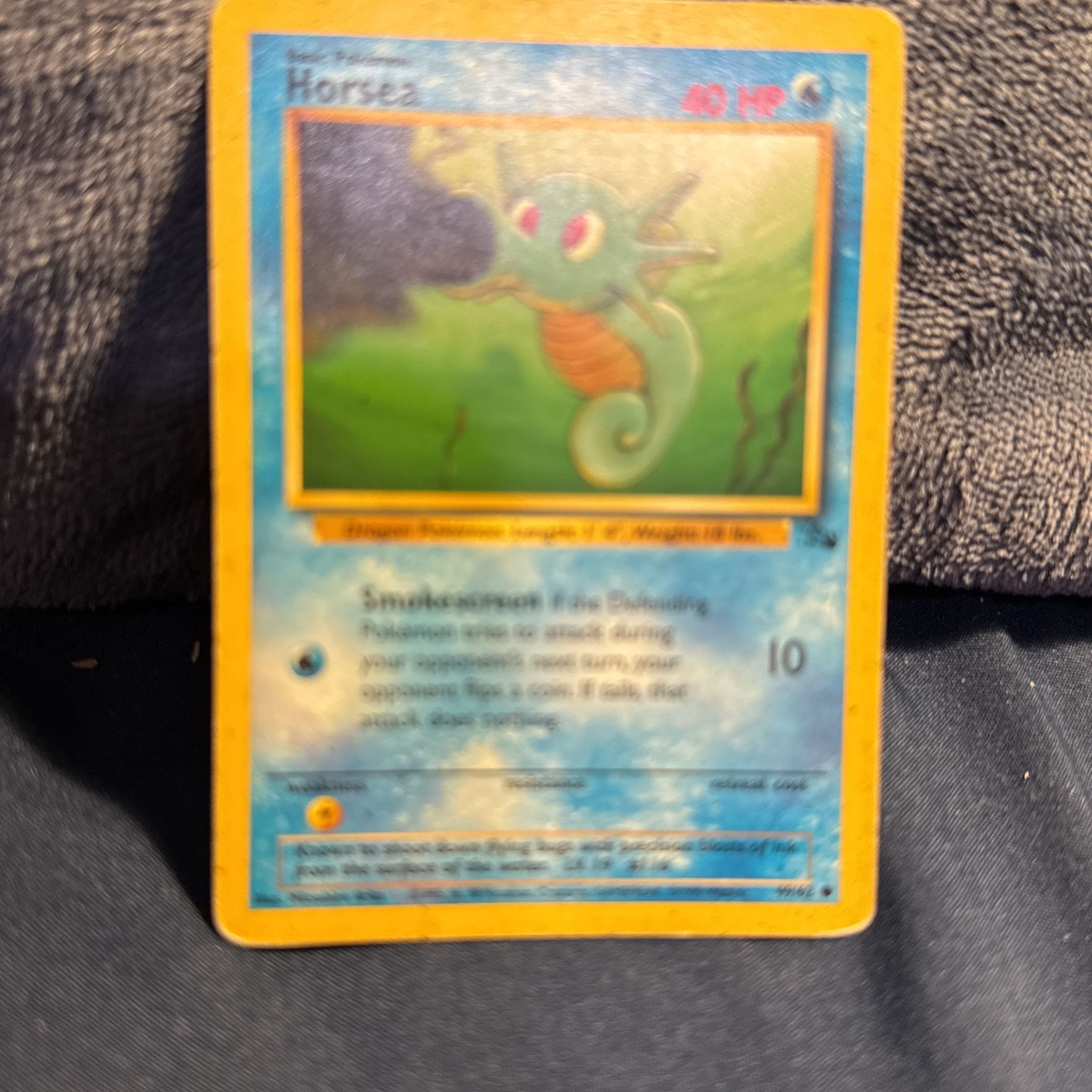 Pokémon TCG Horsea Fossil 49 Regular 1st Edition Common