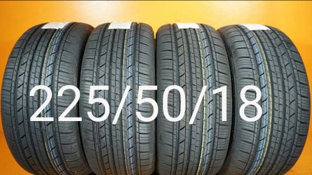4 New Tires For Sale 225/50/18 We Service Motorcycle Tires