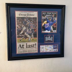 Chicago Cubs World Series Frame 