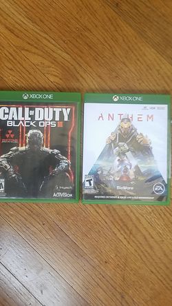 Call of duty Black Ops III & Anthem (Xbox One)