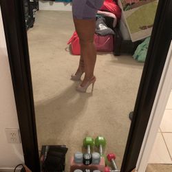 Taupe Platform Heels