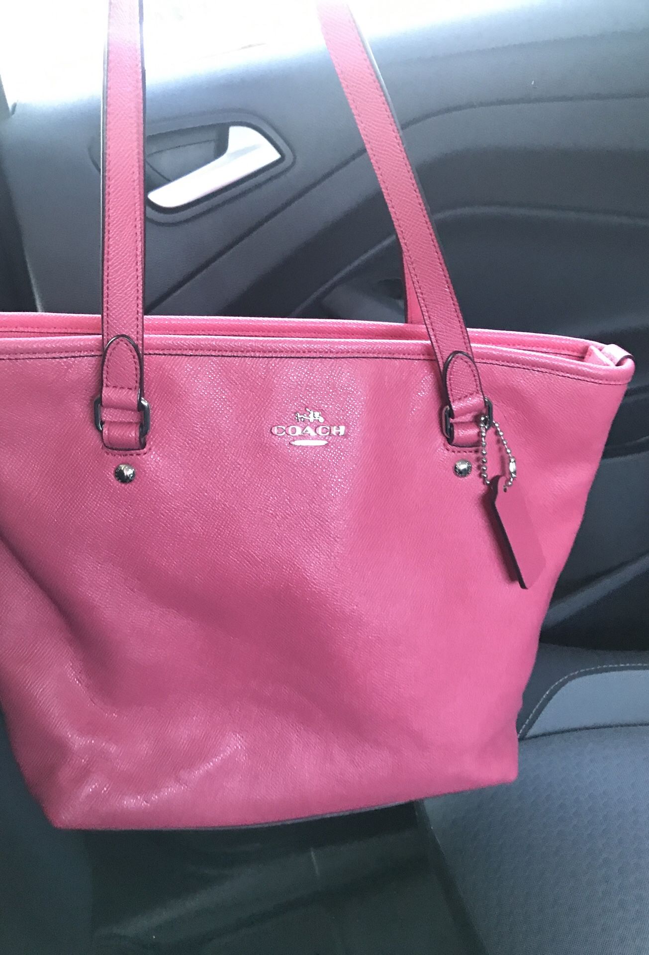 Pink coach purse