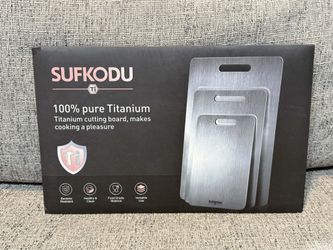 100% Pure Titanium Cutting Board 