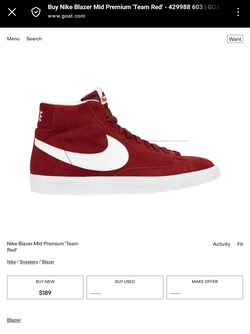 Nike Blazer Mid Premium Team Red