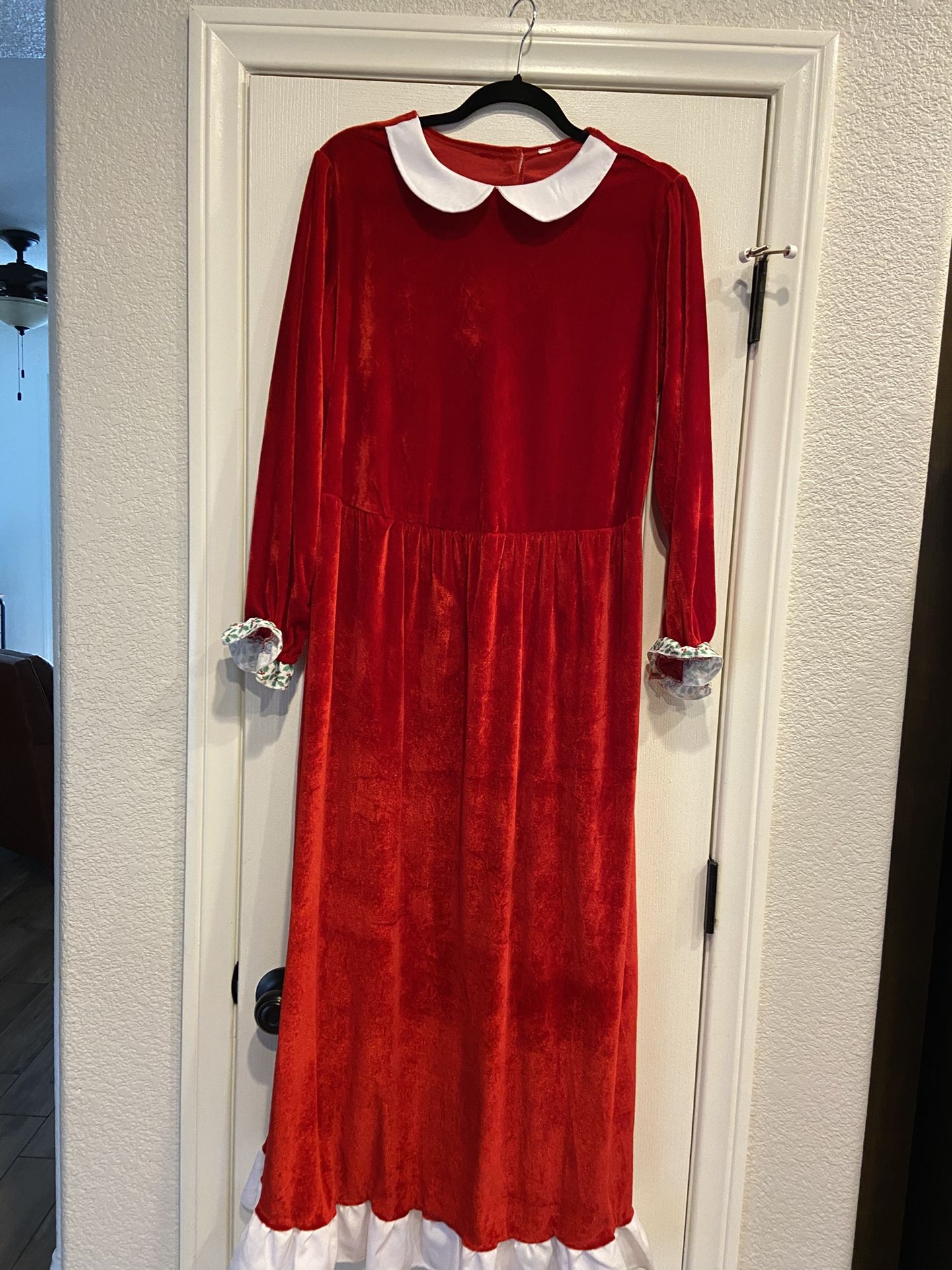 Mrs . Clause Dress Costume Christmas