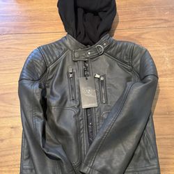 Urban Republic Boys' Faux Leather Moto Jacket With Zips - BRAND NEW - Size 7