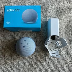 Amazon Echo Dot (4th Generation) smart speaker, With Wall Hanger
