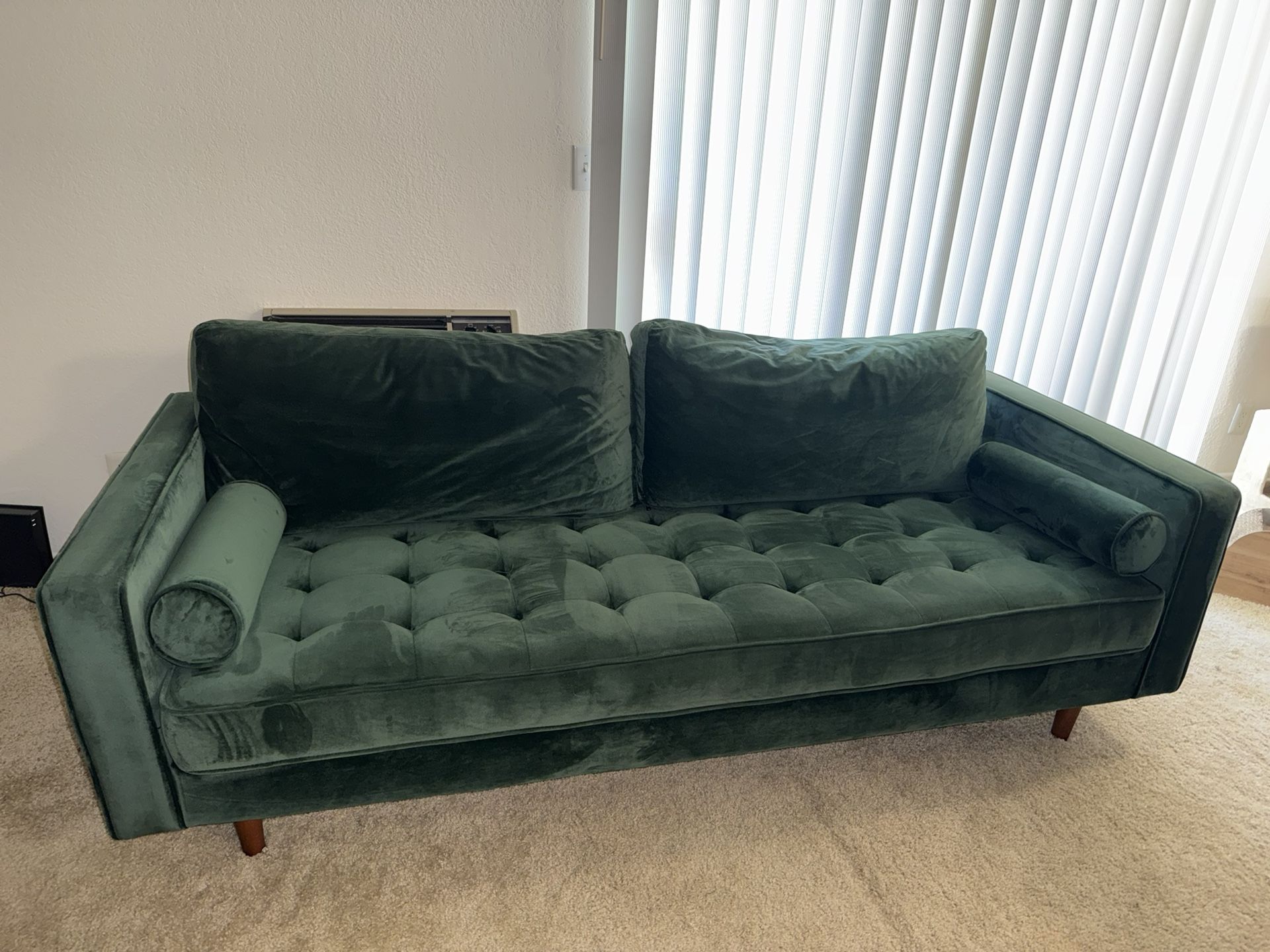 Green Velvet Couch