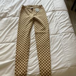 New XL Gap Kids Cozy Fleece Leggings Brown/ Tan