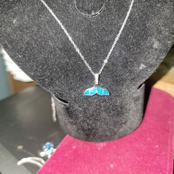 21 Inch Necklace With Mermaid Tail Pendant Stainless Steel 