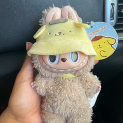 Pompom Purin Hat For Labubu