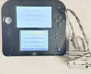 Nintendo 2DS Black & Blue – Tested & Working + Original Charger