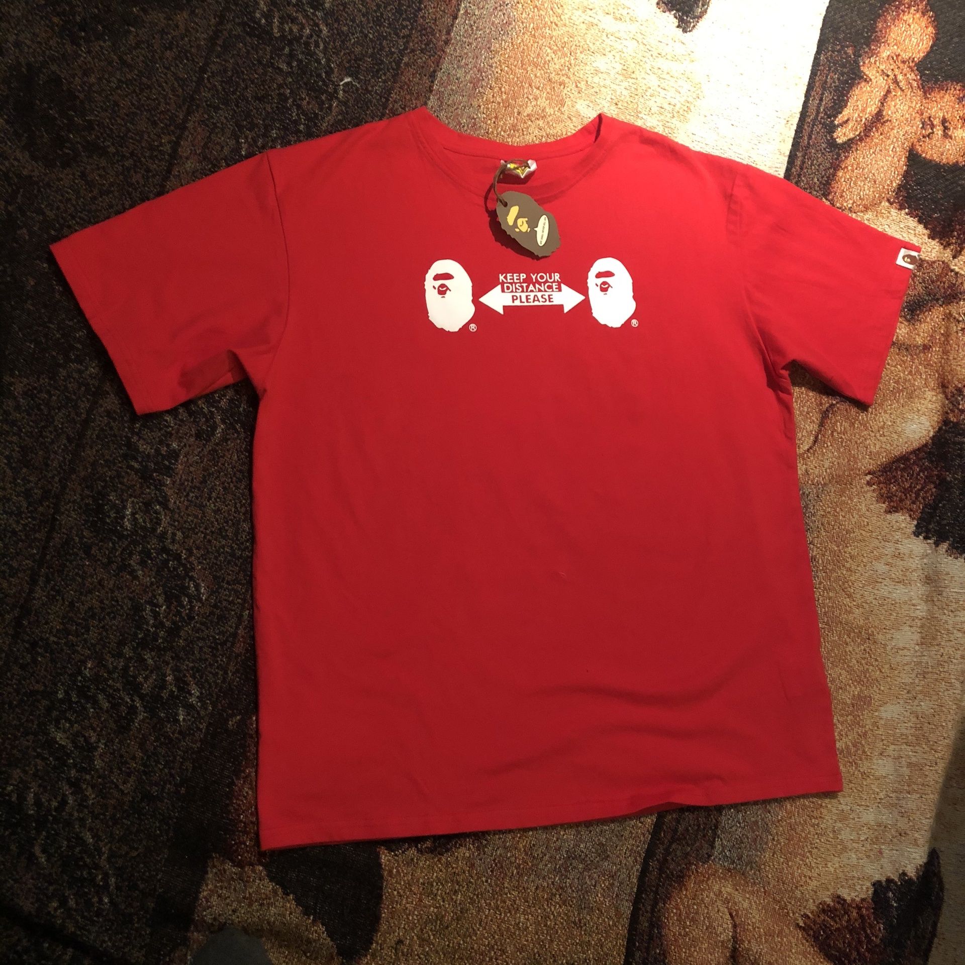 Bape Social Distance Tee Sz L