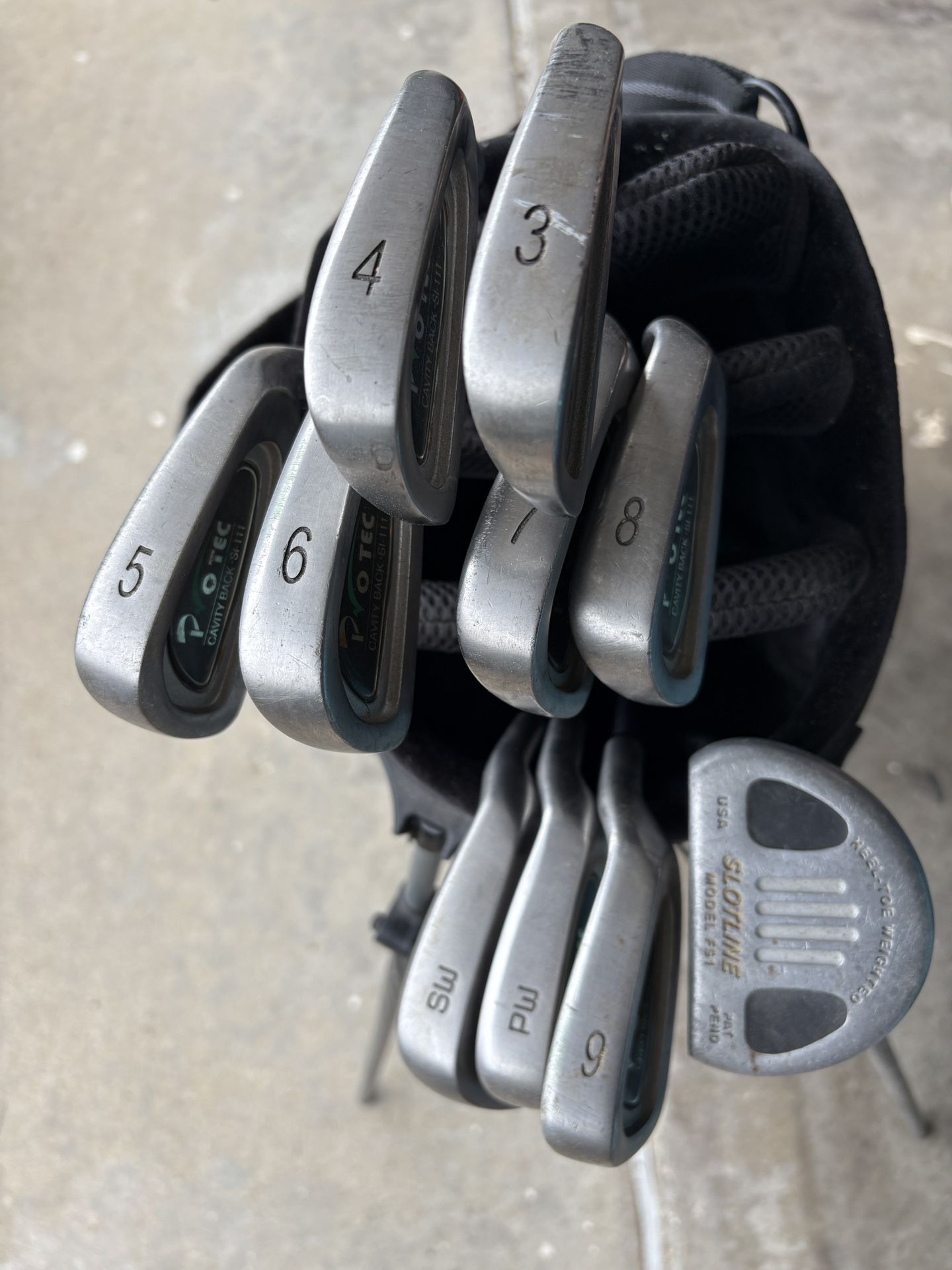 Girls Golf Iron Set w Putter / Nike Stand Bag