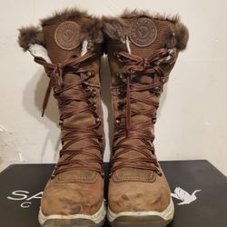 Size: 8 Santana Canada Morella Brown, Leather/Suede women's boots