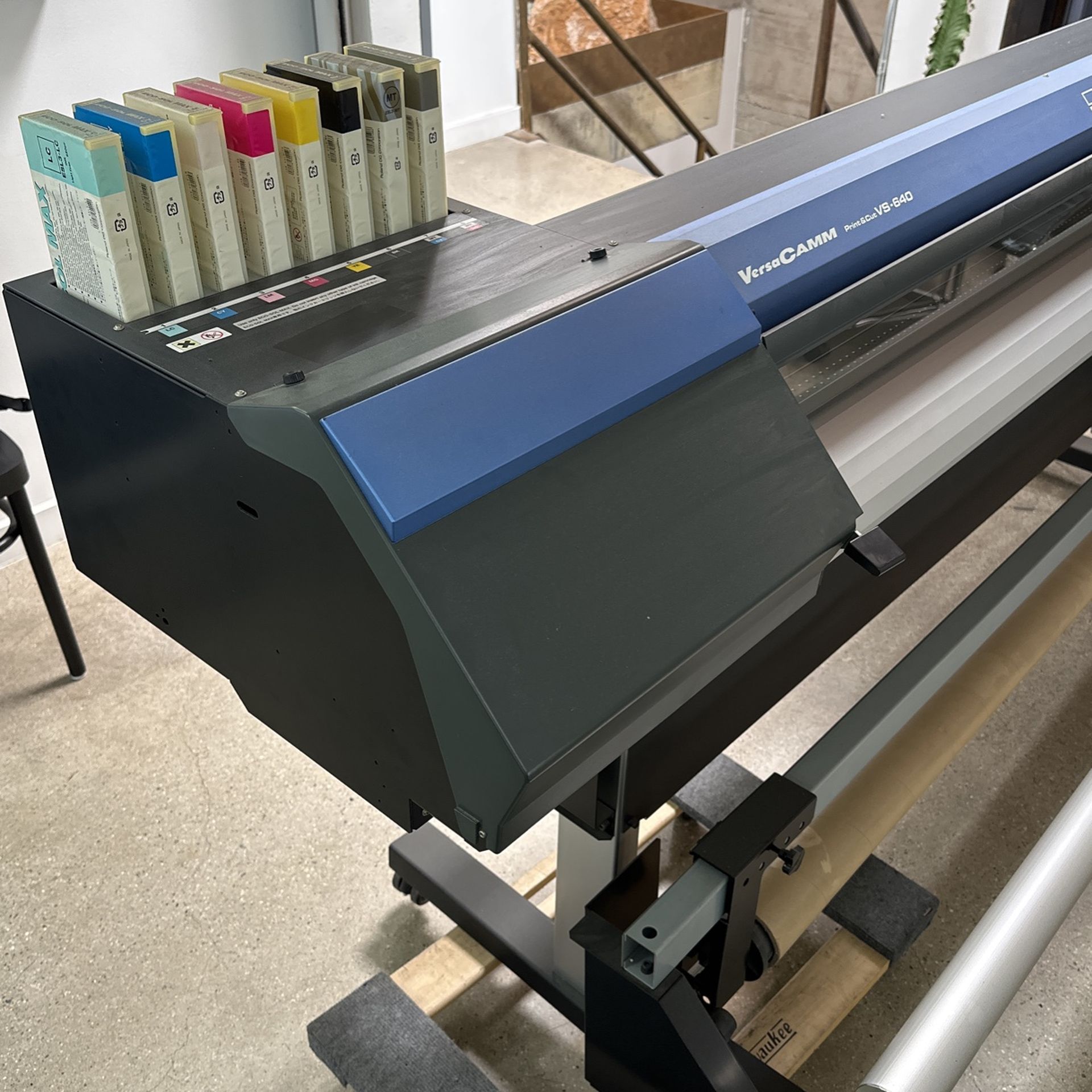 Roland VERSA CAMM VS640 Printer + cutter Used / Print Cartridges Dried
