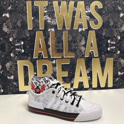 Adidas Lobster, Red,black, and White, Size: 10.5