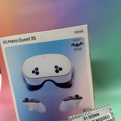 Meta Quest 3s Brand New Gaming Console - Only $1 Today Pay The Rest Later! 
