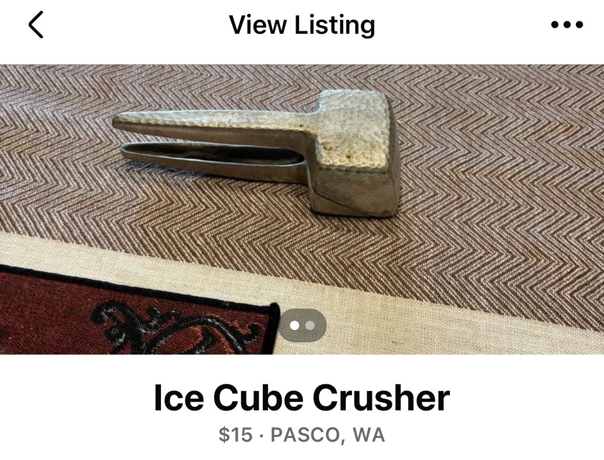 Vintage Ice Cube Crusher