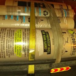 Card Board Rolls Of Floor Protectant 