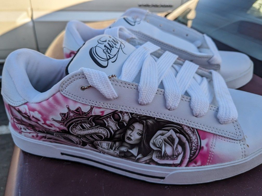 Pink Osiris Serve Osiris Serve OG ABEL Chicano Low Rider Skull