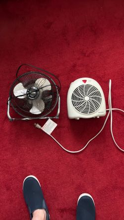 A fan and a heat fan