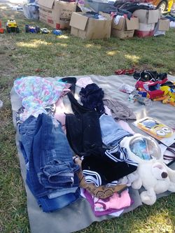 Clothing and toys sale