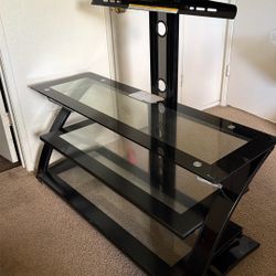 Glass tv stand 