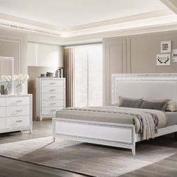 New White Bedroom 4 Pc Set Furniture And More 5513 8th Street W Suite 10 Lehigh 