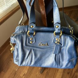 Coach Peacock Blue Crossbody