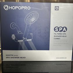 Hopopro SS5775 Series Filtered Spa Shower Head Combo