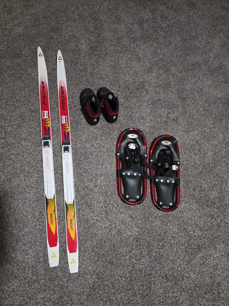 Youth Skiis And Snowshoes