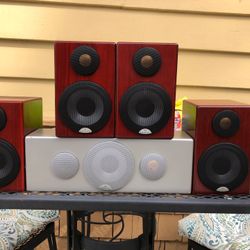 Monitor Audio center channel, fronts and rears
