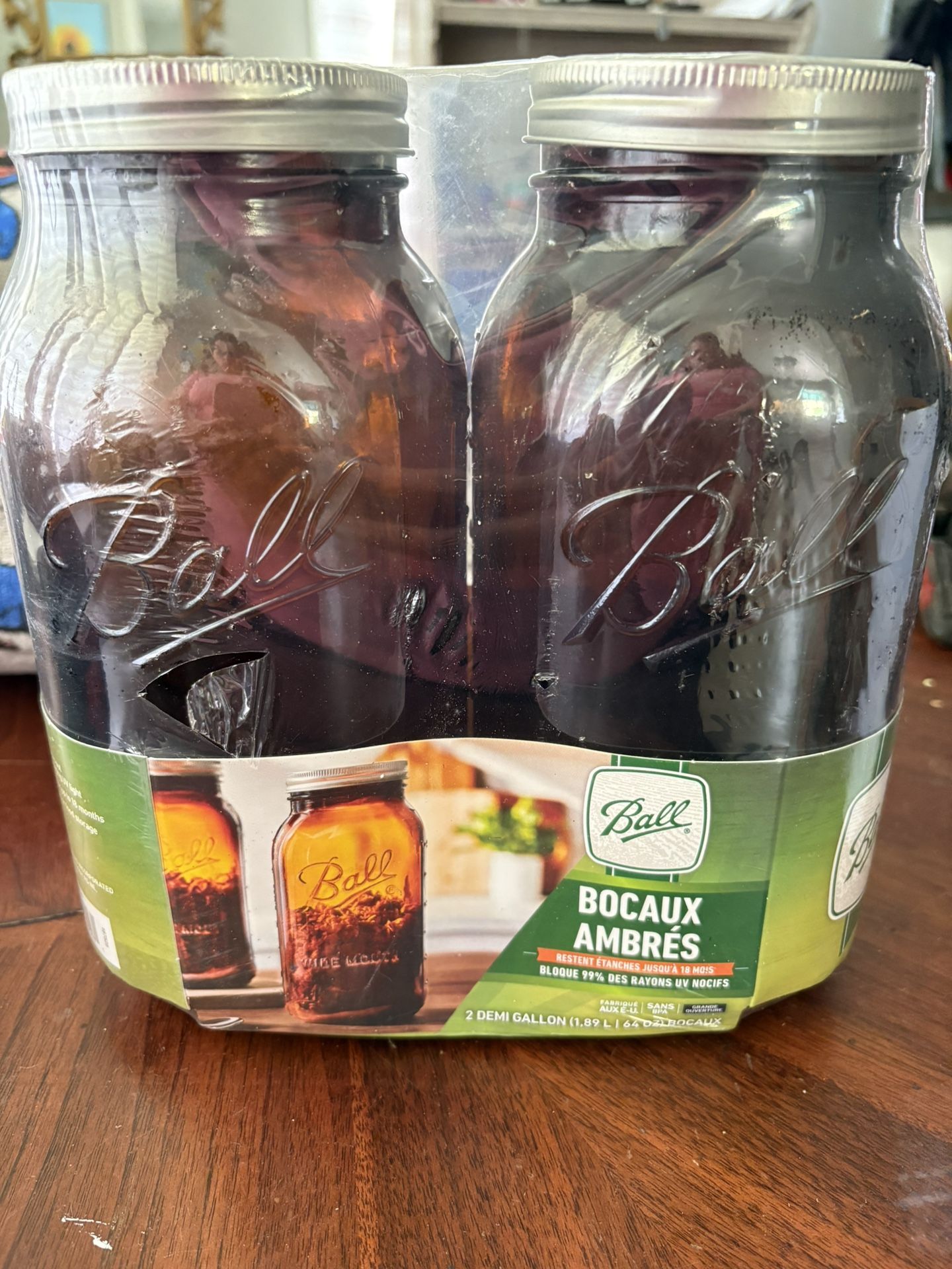 Ball Amber Jars