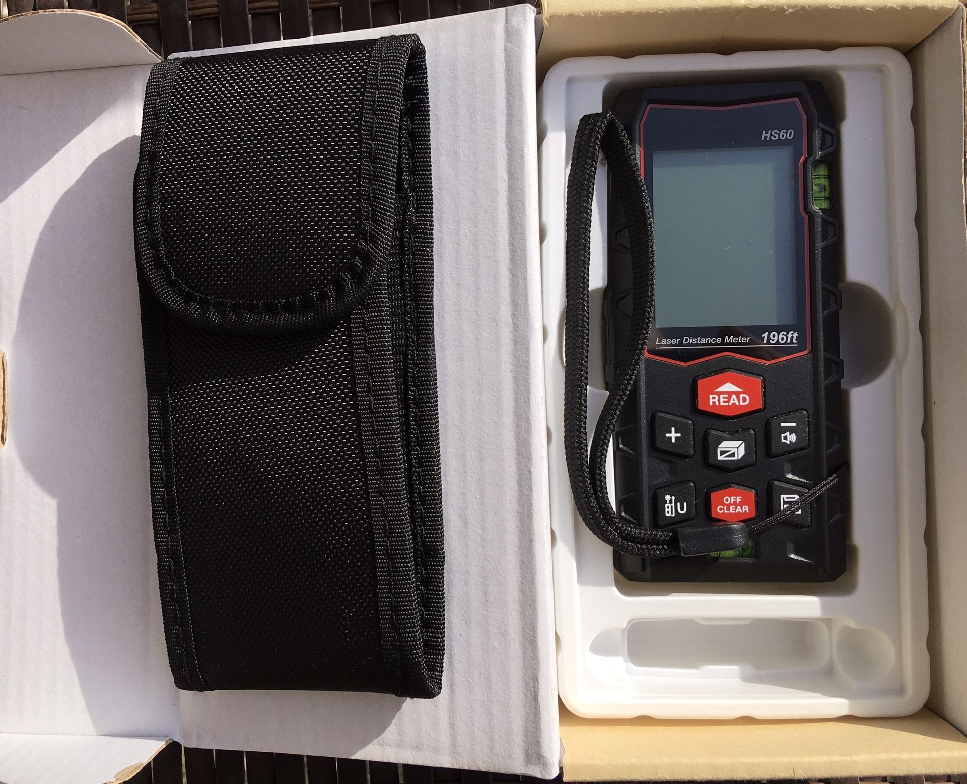 Laser Distance Meter, 196 Feet