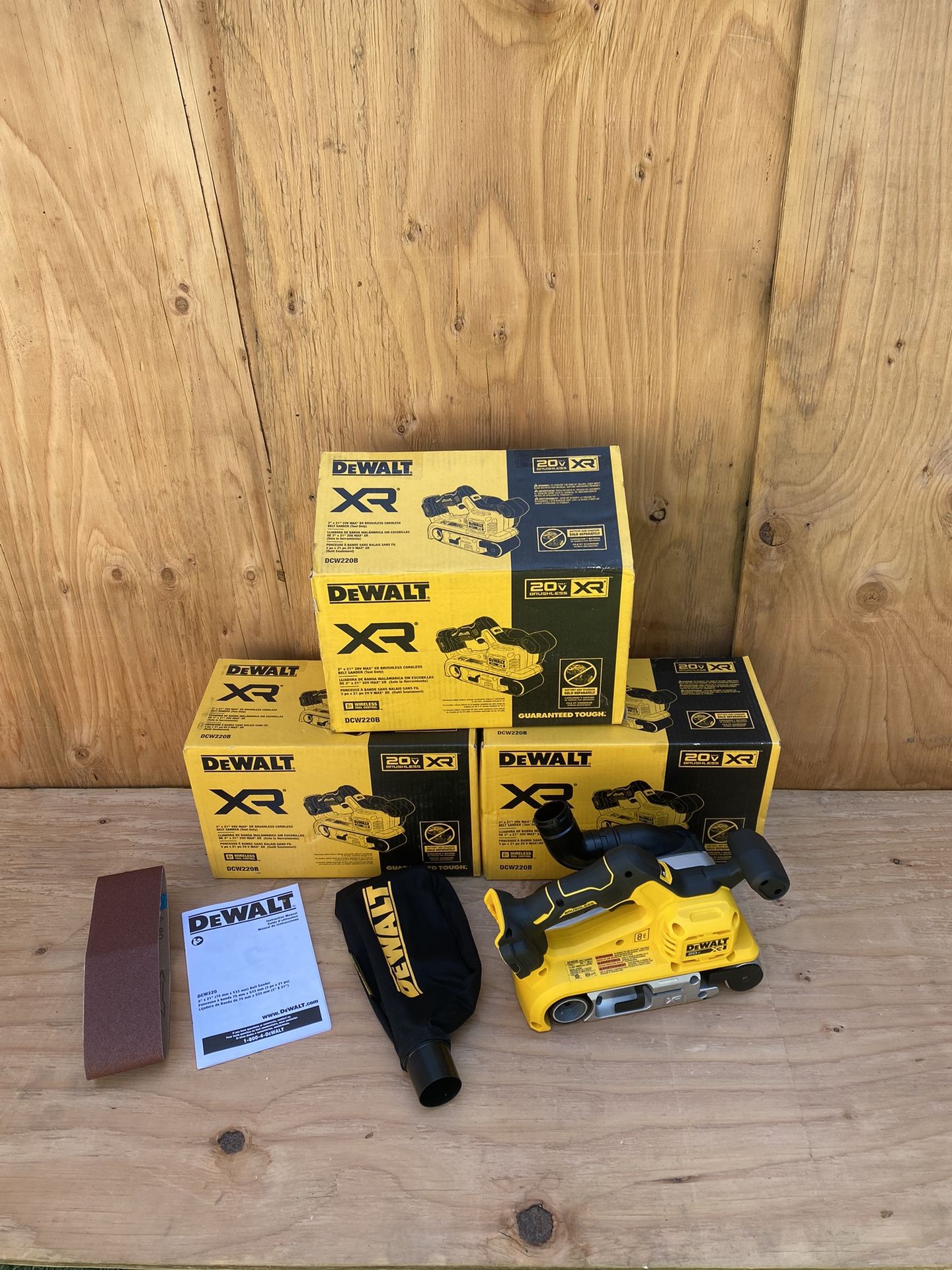 Dewalt 3”x 21” Belt Sander 20v Max XR Brushless Model DCW220 (Tool Only)
