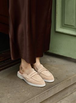 Suede Mules 
