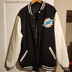Miami Dolphins Bomber Style Jacket. New With Tag.