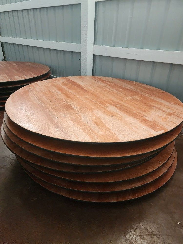 72 Inch Round Wooden Tables